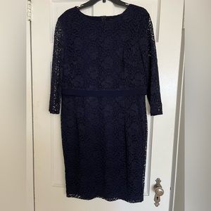 American Living navy layered dress